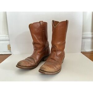 VINTAGE SEARS 1960s 1970s ERA 15 INCH TALL SLIP ON BOOTS SIZE 10D (est.) MENS